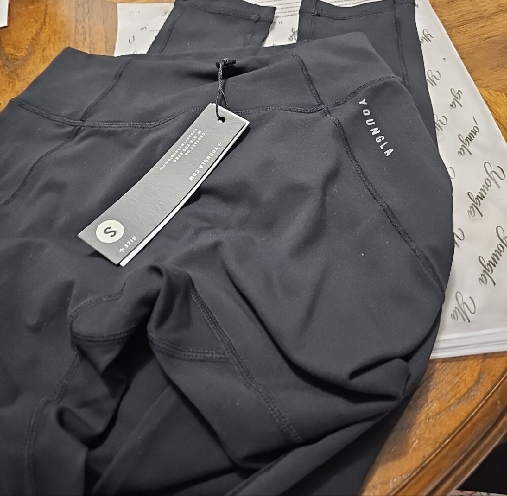 YoungLA Black High-Waist Leggings - Picture 5 of 5